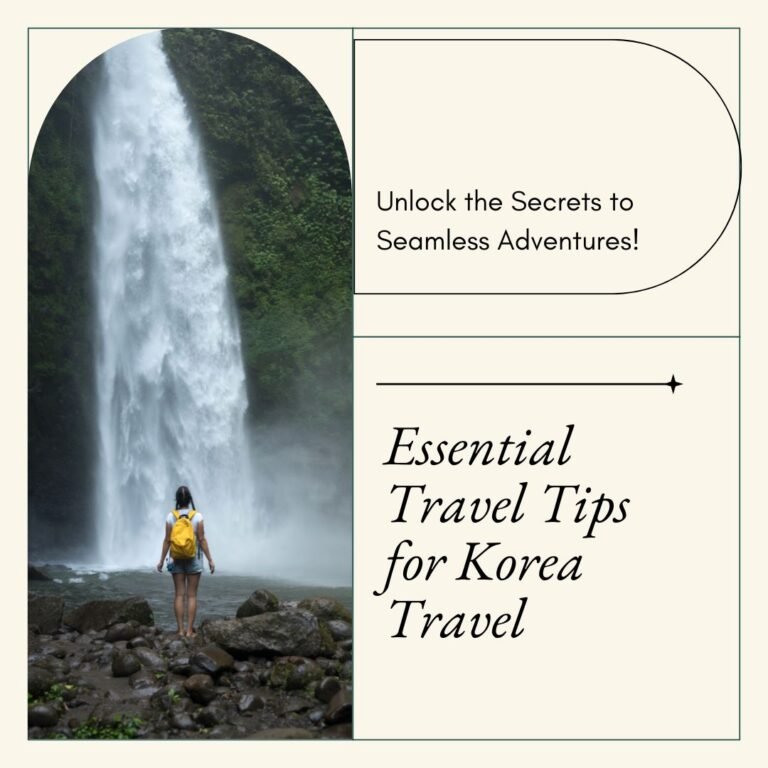 travel tip for Korea travel