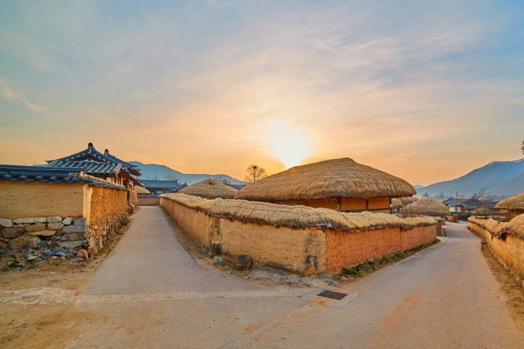 Traditional village in Andong South Korea