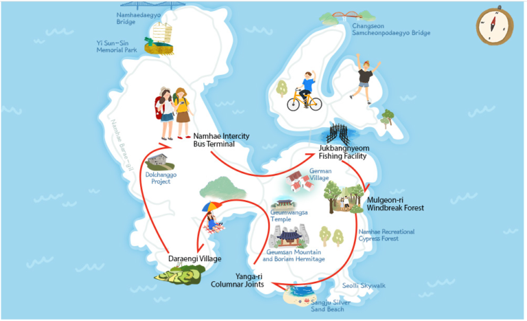 Namhae map