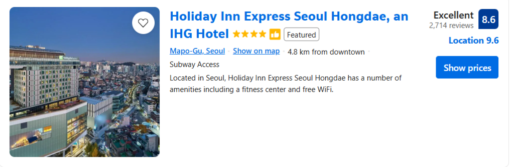 Holiday Inn Express Seoul Hongdae