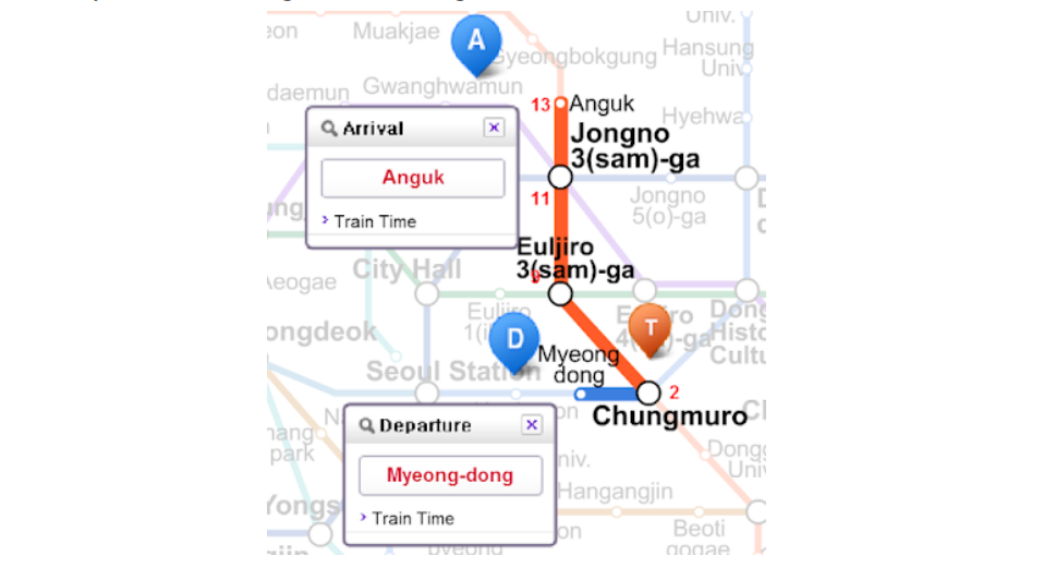 myeongdong to insadong