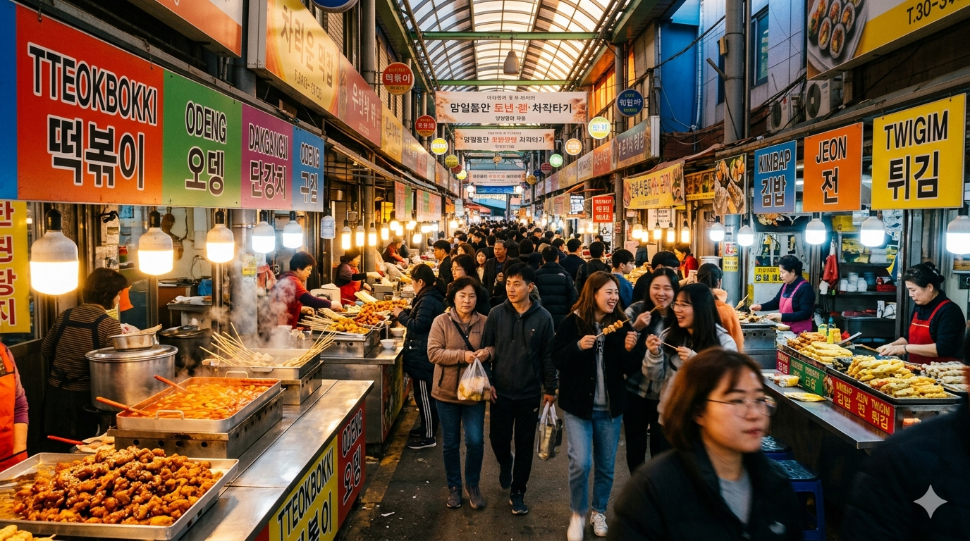 Mangwon Market & Mangridan-gil